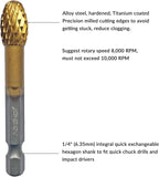 NordWolf 5-Piece Rotary Burr Carving Rasp Files Set, - Image 3