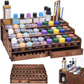 OPHIR Wooden Paint Holder Rack, 50 Holes Dia.1.42 Inches, Painting Brush Holder by OPHIR