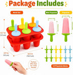 Stuffed Popsicle Mold, 2-in-1 Silicone Ice Pop Maker - Image 8