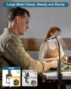 12X Magnifying Glass with Light and Stand, Real Glass, LED 5 Color Modes - Image 4