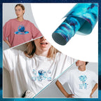 Tintnut Sky Blue Galaxy Glow in the Dark HTV Vinyl, stretch washable, suitable - Image 3