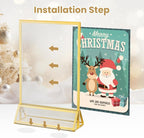 Acrylic Sign Holder 4X6 Double-Sided Gold Picture Frames ，6 Pack | Acrylic - Image 6