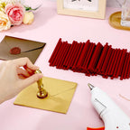 72 Pack Red Hot Glue Sticks Bulk, 0.27x4 Mini Wax Sticks - Image 4
