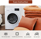MUXHOMO 7 Pieces King Comforter Set, Reversible Bed in a Bag King Size - Image 9