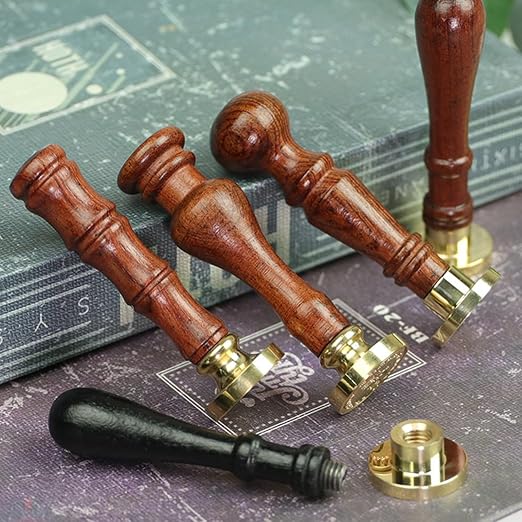 Frame Wax Seal Stamp Kit, 3D Embossed Relief Carving Wax Seal Stamp Head and - Image 4