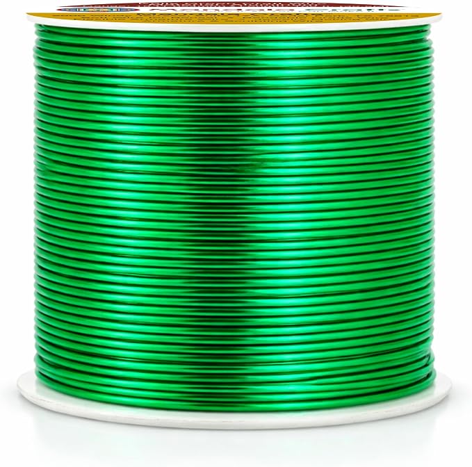 Mandala Crafts 18 Gauge Kelly Green Anodized Aluminum Craft Wire, 100 FT | - Image 2
