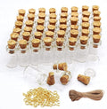 60 Pcs 0.5ml Mini Small Glass Bottles by Minsily