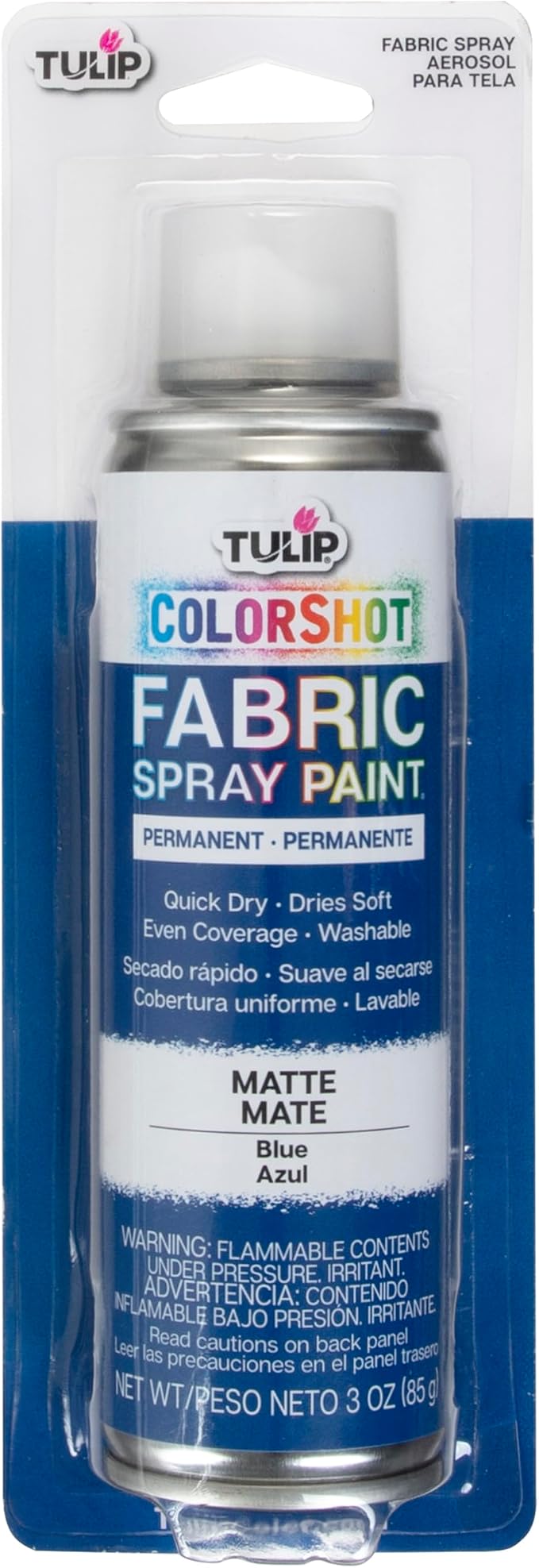 Tulip ColorShot Instant Fabric Spray Paint, Permanent Color Spray-On Fabric by Tulip