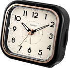 Tinload 4.3" Vintage Retro Analog Alarm Clock, Super Silent Non Ticking Clock - Image 5