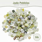 Pulovin 5LB Succulent and Cactus Pebbles, 1/5 Inch Jade Pebbles - Image 2