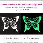 Glow in The Dark Heat Transfer Vinyl Rolls Luminous Green Iron on Vinyl 12Inch - Image 4