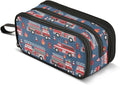 Fire Trucks Pencil Case Box Boys Girls Large Pencil Pouch by BOENLE-WELCOMEYOURCOMING