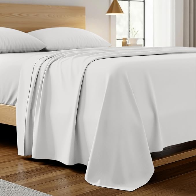 Mellanni California King Size Flat Sheet by Mellanni