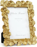 Cuspin 5x7 Picture Frame Gold Picture Frames, Ornate Vintage Ginkgo Leaf by Cuspin
