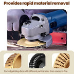 5PCS Angle Grinder Wood Carving Disc Set - Image 4