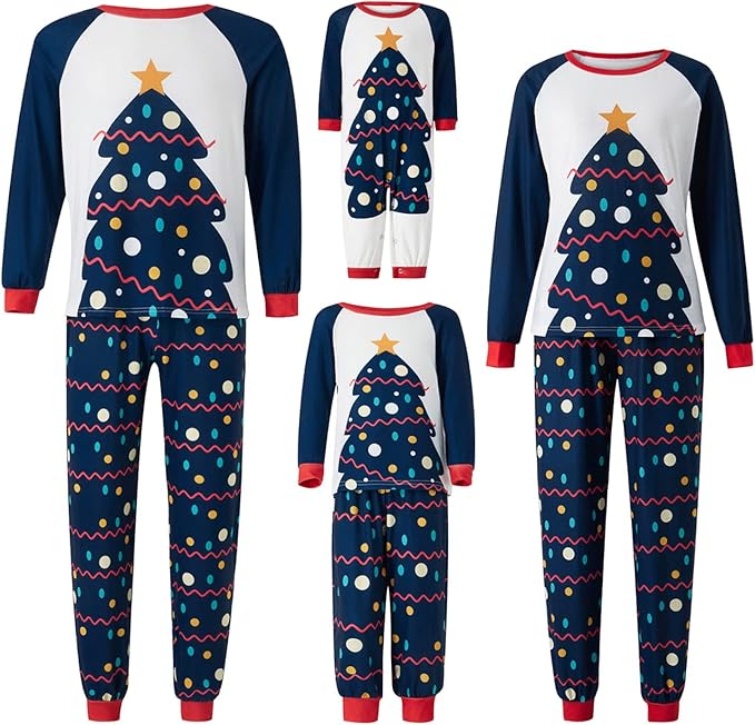 Awoscut Family Christmas Pajamas Matching Pajamas for Family, Xmas PJs Sets Holiday Sleepwear