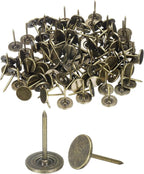 uxcell 150Pcs Upholstery Tacks, 11mmx17mm Flat Head Thumb Tack Decorative by uxcell
