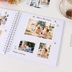 RECUTMS 12 x 12 Inch Scrapbook 60 Page Kraft Paper DIY Wedding Album White | - Image 2
