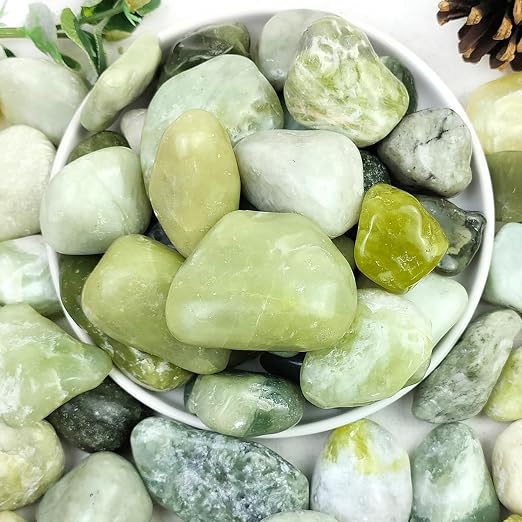 YISZM 5lbs Jade Pebbles for Indoor Plants, 2-3 Inch Natural River Rocks by YISZM-ForYourNaturalLife