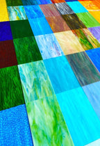 9 Pack Green Stained Glass Sheets, 4 x 6 inch Mosaic Glass Stained Glass - Image 5