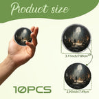 10Pcs 3.11 Inch Clear Button Pins, DIY Photo Acrylic Blank Badge Pins, Snap - Image 3