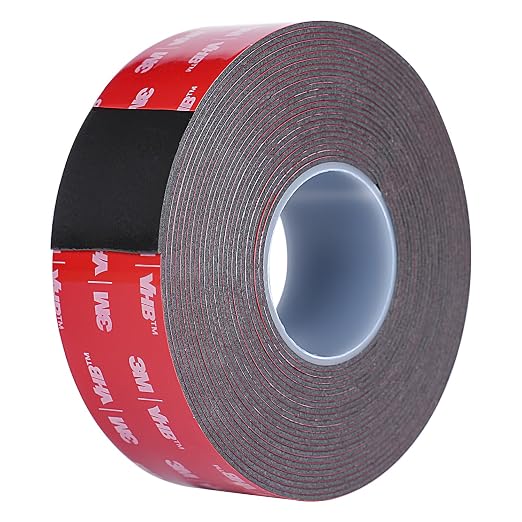 Double Sided Tape Heavy Duty, Waterproof Mounting Foam Tape, 16.5ft Length by Couzeely