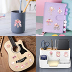 60 Pcs Clear PET Pink Coquette Aesthetic Stickers - Image 3