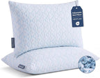 Meoflaw Adjustable Memory Foam Bed Pillows:Queen Size Shredded Foam Pillow Set by Meoflaw