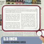 Magnifying Glass for Reading, Rechargeable 5X Large Page Magnifier - Image 2