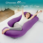 Sasttie Pregnancy Pillows for Sleeping, U Shaped Cooling Full Body Pillow - Image 7