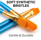 Soucolor Acrylic Paint Brushes Set, No-Shed Bristles - Image 3