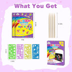 ZMLM Scratch Paper Art-Crafts Gift: 2 Pack Rainbow Notebooks Supplies Toys - Image 7