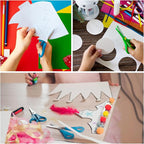 DAJAVE 50 Pack White EVA Foam Sheets, 3mm Thick, 8x12 Inch Crafts Foam Sheets - Image 7