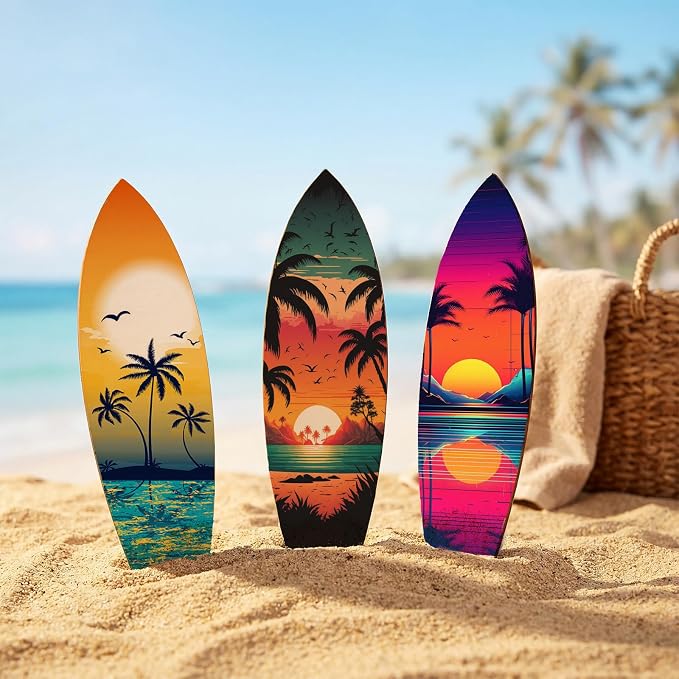 12 Pcs 12 Inch Unfinished Wood Surfboard Cutout - Image 4