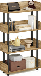 Furinno TURN-N-TUBE 4-Tier Display Shelf, Storage Shelves, Book Shelf, Open by Furinno-FitsYourSpaceFitsYourBudget
