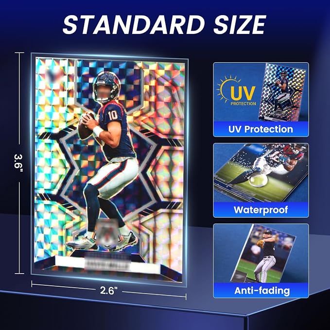 5000ct Clear Card Sleeves for Trading Cards, Baseball Sports Soft Sleeves - Image 3