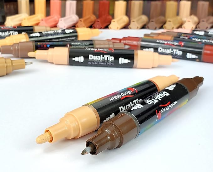 ArtShip Design Acrylic Paint Pens Double Pack - Image 3