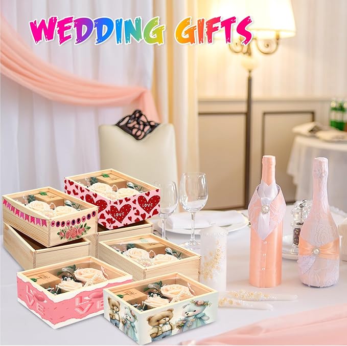 Thyle 6 Pcs Unfinished Wood Boxes - Image 4