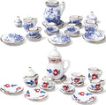 Geiserailie 2 Set 1:12 Dollhouse Miniature Porcelain Tea Cup 30 Pieces Mini by Geiserailie