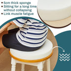Frienda 2 Pack 15" D x 3" H Round Upholstery High Density Foam Cushion - Image 4