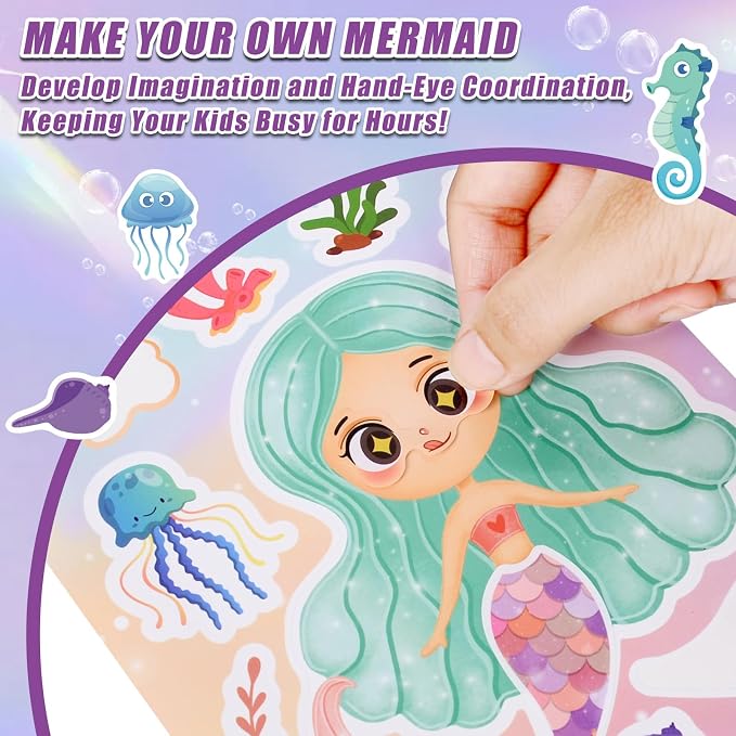 42 Sheets Create Mermaid of Dreams Stickers, Make Your Own Stickers - Image 5