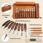 Tekchic Wood Carving Kit Deluxe-Whittling Knife, Wood Carving Knife Set - Image 3