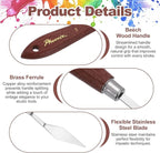 MECCANIXITY Pack of 1 Palette Knife No.5, 7.8" Long Palette Knives - Image 3