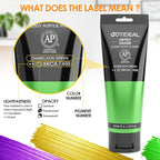 GOTIDEAL Iridescent Acrylic Paint Chameleon Green Tubes Non Toxic Non Fading - Image 2