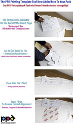 PPD 40 Sheets 8.5x11" Iron-on Heat Transfer Vinyl Paper Light Fabrics | Premium - Image 5