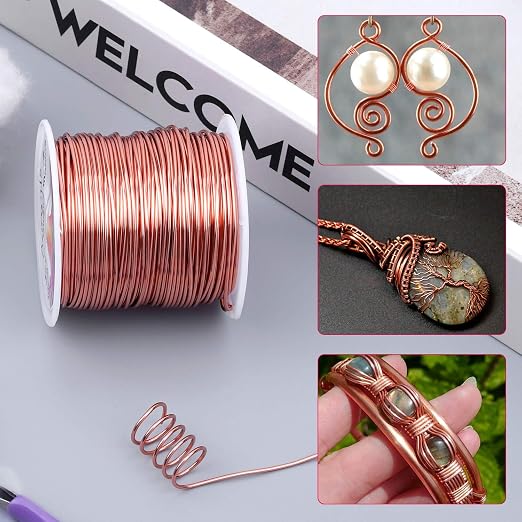 anezus 18 Gauge Jewelry Wire for Jewelry Making, Craft Wire Tarnish Resistant - Image 8