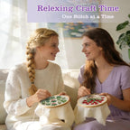 3 Pack Embroidery Kit for Adult Beginners, Needlepoint Cross Stitch Kits - Image 6