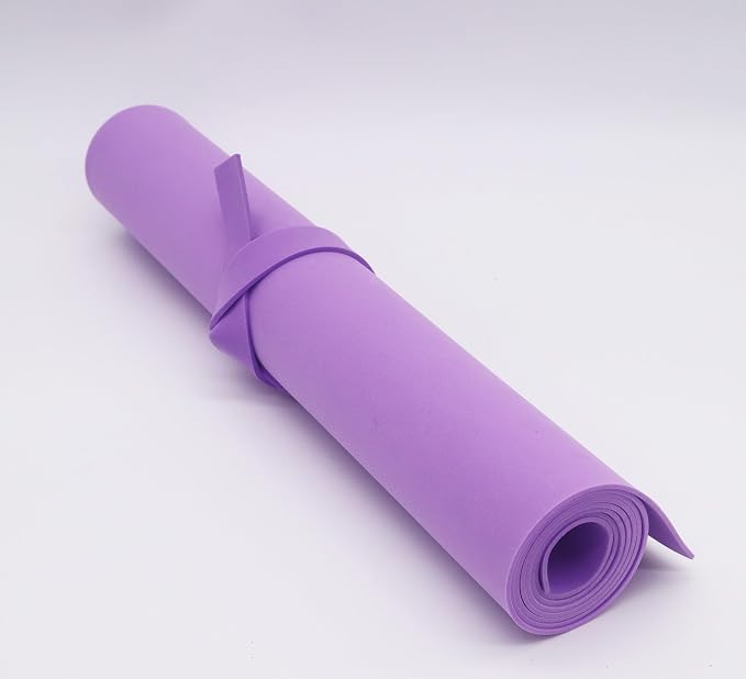 OISAKLD Light Purple EVA Foam 2mm-10mm 13.7"×39" Craft Foam Sheet 74 kg/m³ EVA - Image 4