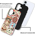 Case for iPhone 16, Scratch Resistant Hybrid Double Layer Hard Shell，Vintage - Image 2