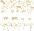 FASHEWELRY Alloy Bowknot Charms Links Golden Bow Tie Connector Charms Metal Bow by FASHEWELRY